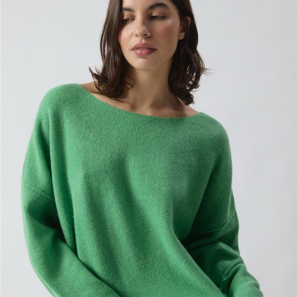 American Vintage Vibrant Green Crew Neck Sweater